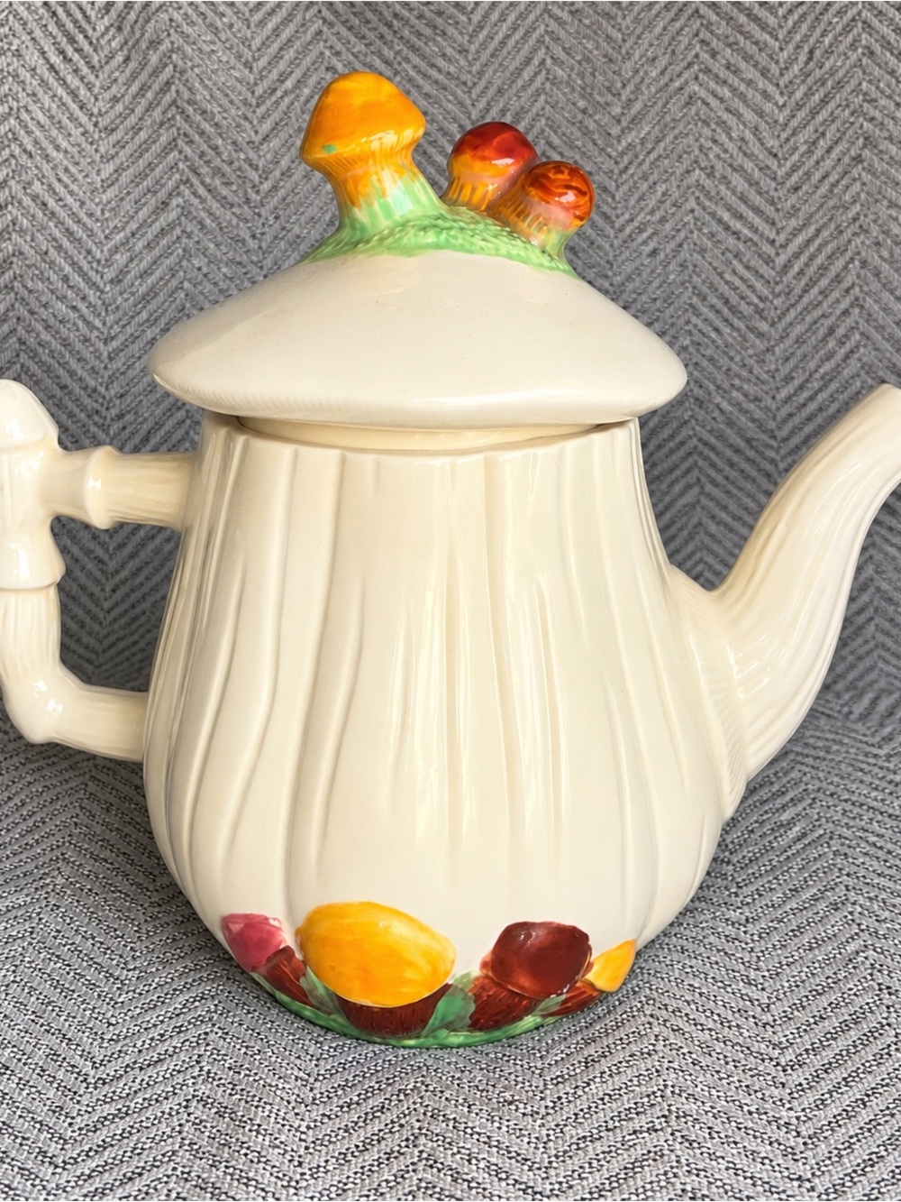 Vintage merry mushroom teapot